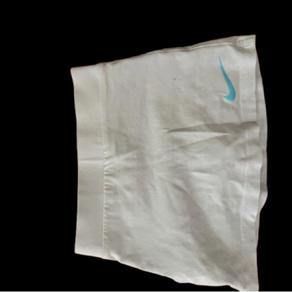 Nike White Skirt with Light Blue Swoosh